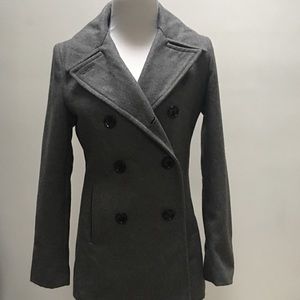 Calvin Klein gray pea coat 🧥 super chic
